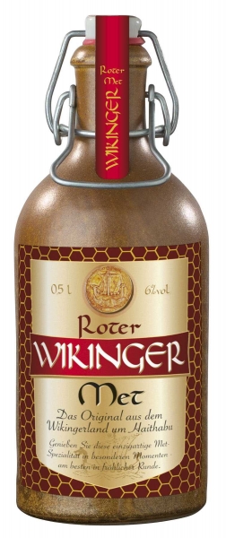 Roter Wikinger Met - Kirschmet - 0,5l Tonflasche